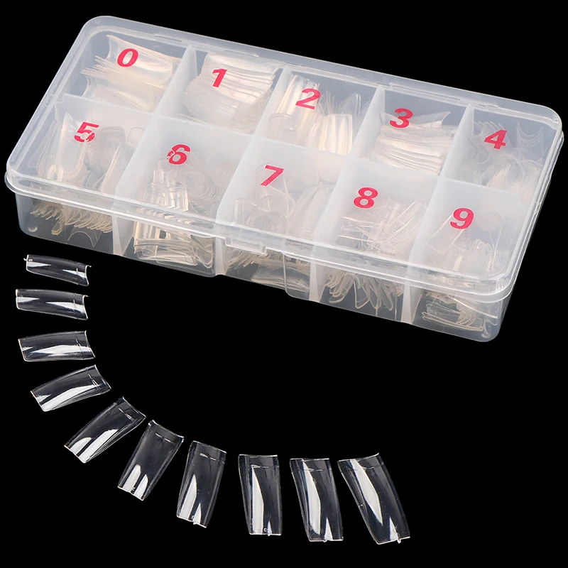 500pcs/box Acrylic Nail Tips Fake Nails With Design Transparent Nail Capsules Artificial Half Cover French Manicure False Nails
500pcs/box Acrylic Nail Tips Fake Nails With Design Transparent Nail Capsules Artificial Half Cover French Manicure False Nails