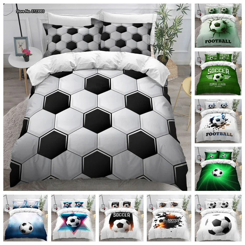 Fashion Sports Football Series Home Textile 3D Digital Printing Adult Children Bedroom Decoration Duvet Cover Pillowcase
Fashion Sports Football Series Home Textile 3D Digital Printing Adult Children Bedroom Decoration Duvet Cover Pillowcase