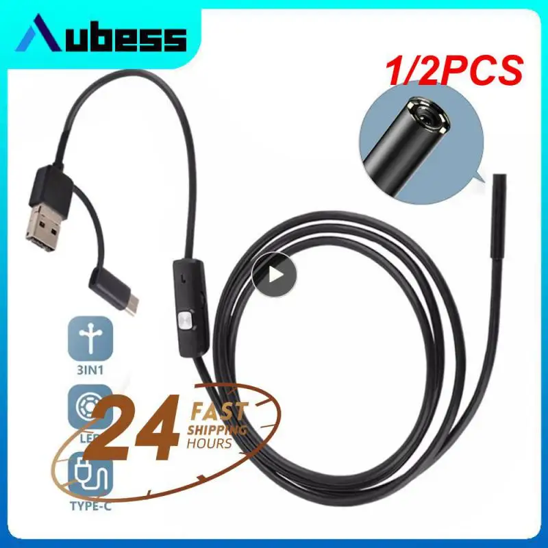 1/2PCS MM IP67 Waterproof Endoscope Camera 6 LEDs Adjustable USB Android Flexible Inspection Borescope Cameras for Phone PC
1/2PCS MM IP67 Waterproof Endoscope Camera 6 LEDs Adjustable USB Android Flexible Inspection Borescope Cameras for Phone PC