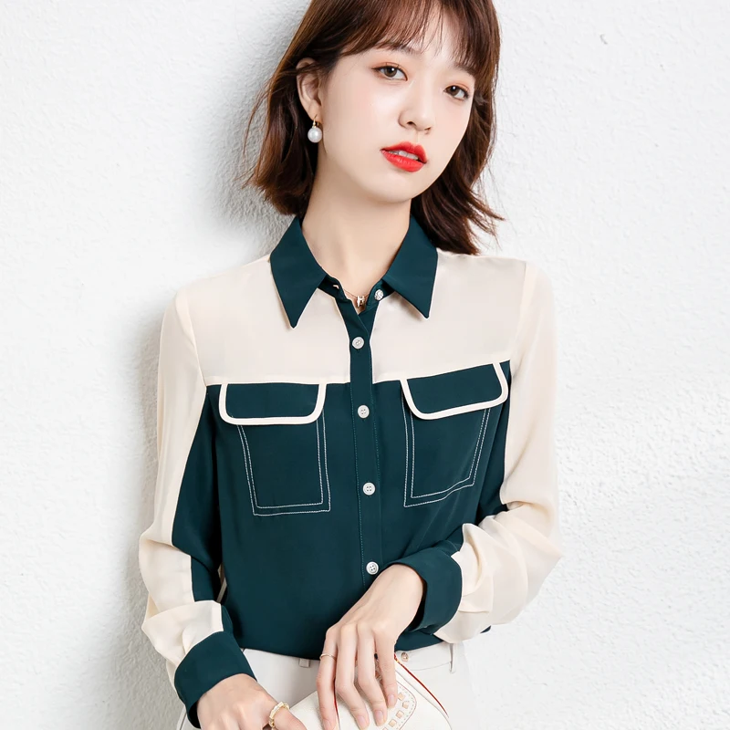 Chiffon Women's Blouse Loose Fashion Summer Long Sleeve Top Casual Female Polo Shirt
Chiffon Women's Blouse Loose Fashion Summer Long Sleeve Top Casual Female Polo Shirt