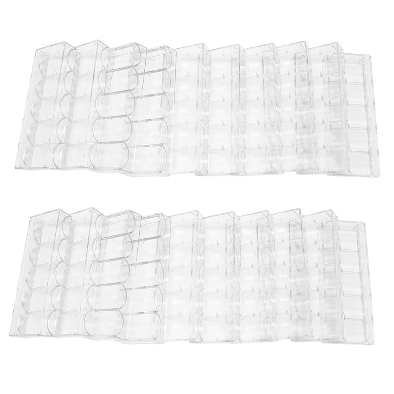 20Pcs Professional Acrylic Poker Chips 200 Chip Trays (Without Cover) 
20Pcs Professional Acrylic Poker Chips 200 Chip Trays (Without Cover)
