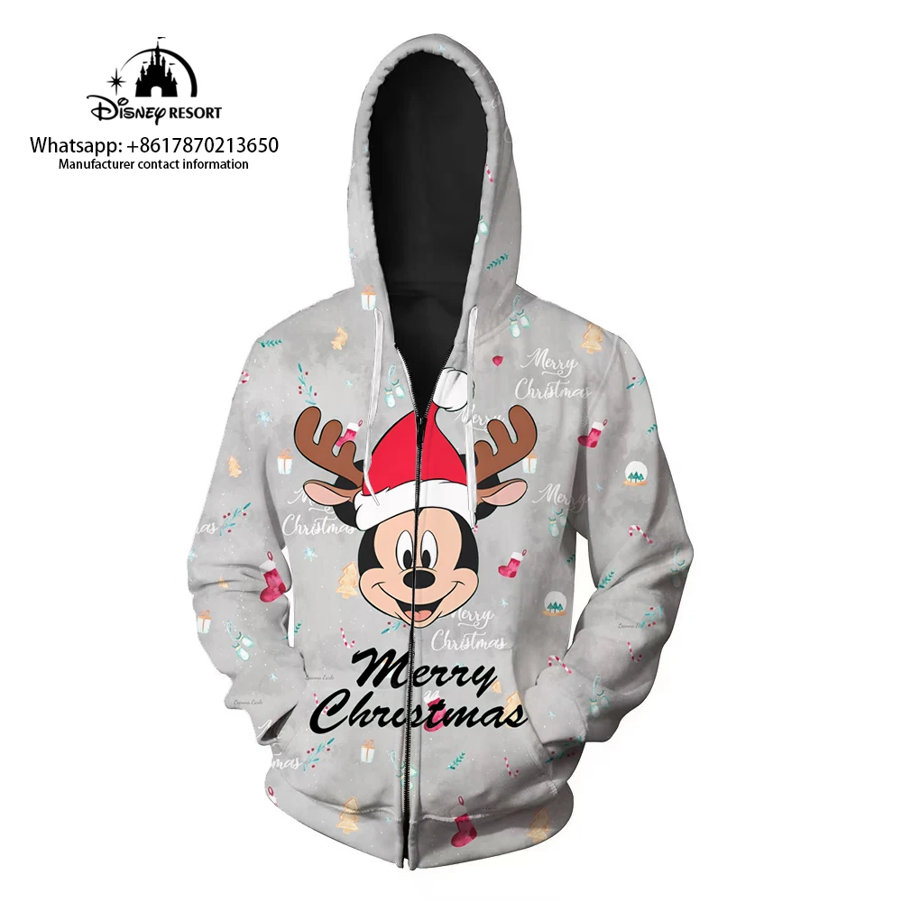 Disney Mickey Mouse Christmas Cartoon Print Hoodie Women's Fall Fashion Women's Long Sleeve Top with Pockets Blusas Mujer
Disney Mickey Mouse Christmas Cartoon Print Hoodie Women's Fall Fashion Women's Long Sleeve Top with Pockets Blusas Mujer