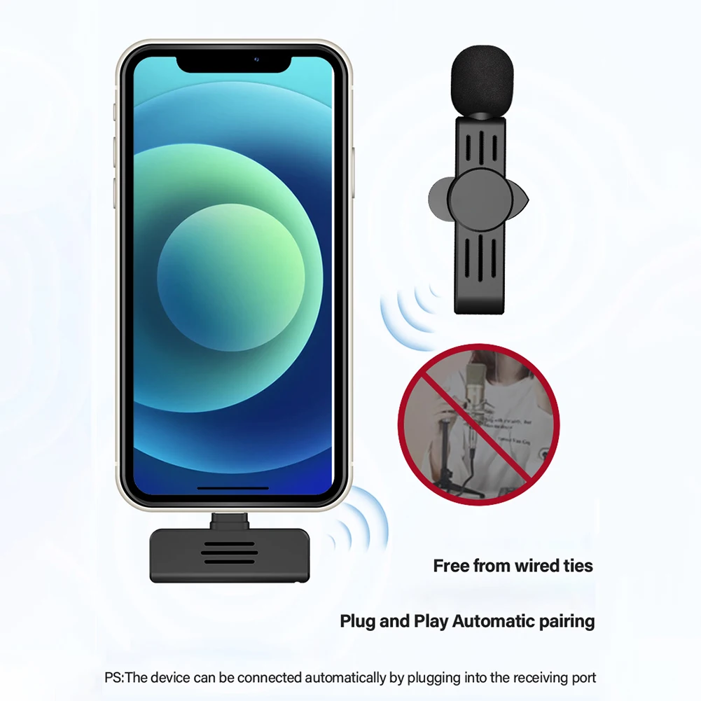 2.4g Wireless Lapel Microphone Noise Reduction Microphone Live Outdoor Recording Over 85dB High Quality
2.4g Wireless Lapel Microphone Noise Reduction Microphone Live Outdoor Recording Over 85dB High Quality