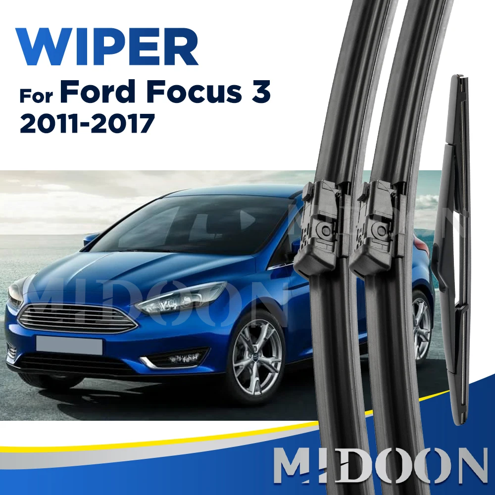 Щетки стеклоочистителя для лобового стекла Ford Focus 3 Hatchback, передние и задние стеклоочистители 2011, 2012, 2013, 2014, 2015, 2016, 2017
Щетки стеклоочистителя для лобового стекла Ford Focus 3 Hatchback, передние и задние стеклоочистители 2011, 2012, 2013, 2014, 2015, 2016, 2017