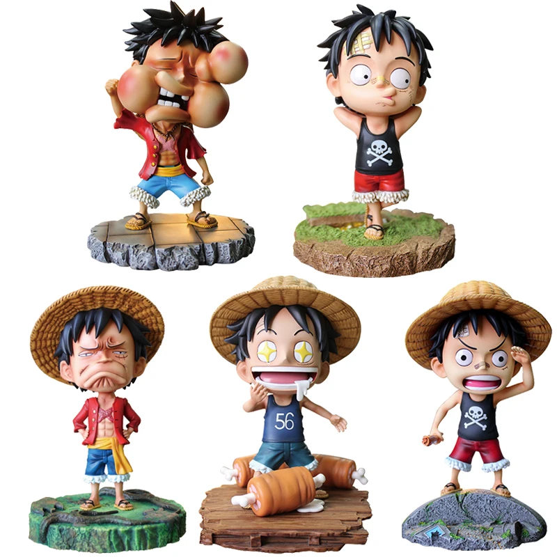 NEW 5 Styles One Piece funny Luffy Anime Figure Ver. Brook Chopper PVC Car Decoration Figures Ace RANKY Model gift for children
NEW 5 Styles One Piece funny Luffy Anime Figure Ver. Brook Chopper PVC Car Decoration Figures Ace RANKY Model gift for children