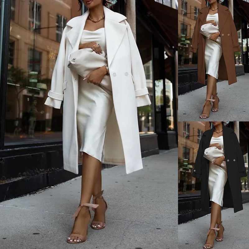 2022fall Winter Fashion Temperament Mid-Length en Coat for Women
2022fall Winter Fashion Temperament Mid-Length en Coat for Women