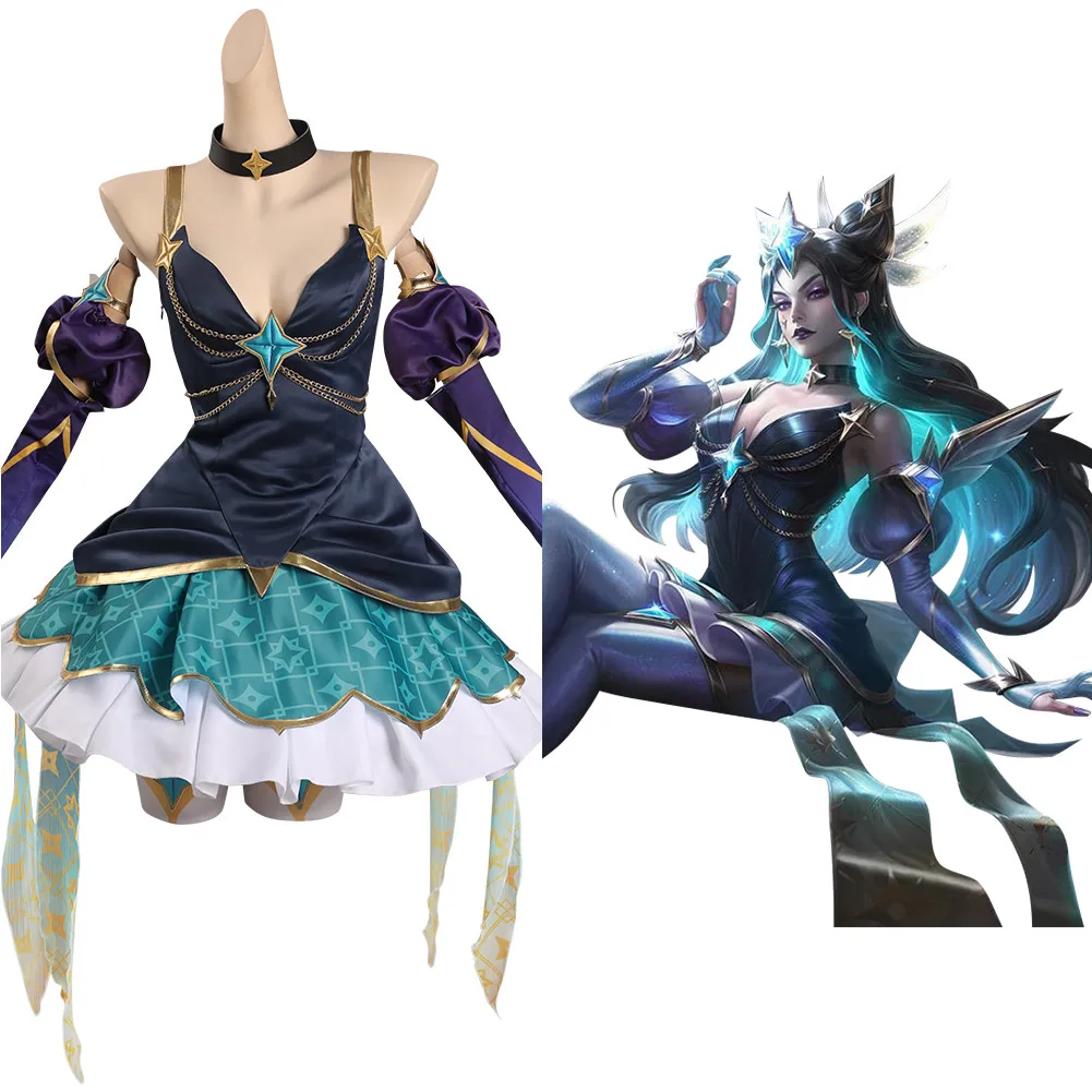 LOL Syndra Star Guardian Cosplay Costume Outfits Dress Halloween Carnival Party Suit
LOL Syndra Star Guardian Cosplay Costume Outfits Dress Halloween Carnival Party Suit