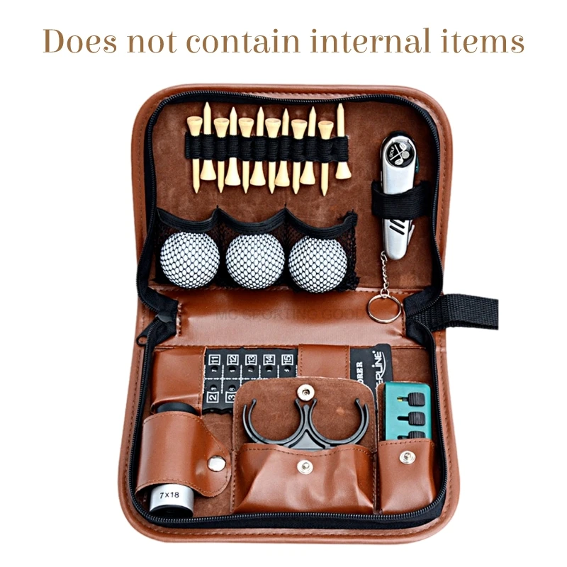 Golf Multifunction Bag Faux Leather Set Tool Kit Tool Carrying Bag Range Finder Knife Brush Ball Clip Tee Score Golf Accessories
Golf Multifunction Bag Faux Leather Set Tool Kit Tool Carrying Bag Range Finder Knife Brush Ball Clip Tee Score Golf Accessories