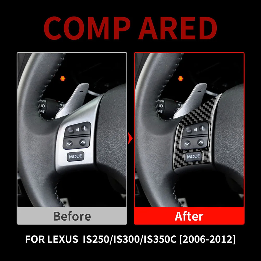 2 шт., автомобильная накладка на руль для LEXUS IS250 300 350 2006-2012 из углеродного волокна
2 шт., автомобильная накладка на руль для LEXUS IS250 300 350 2006-2012 из углеродного волокна