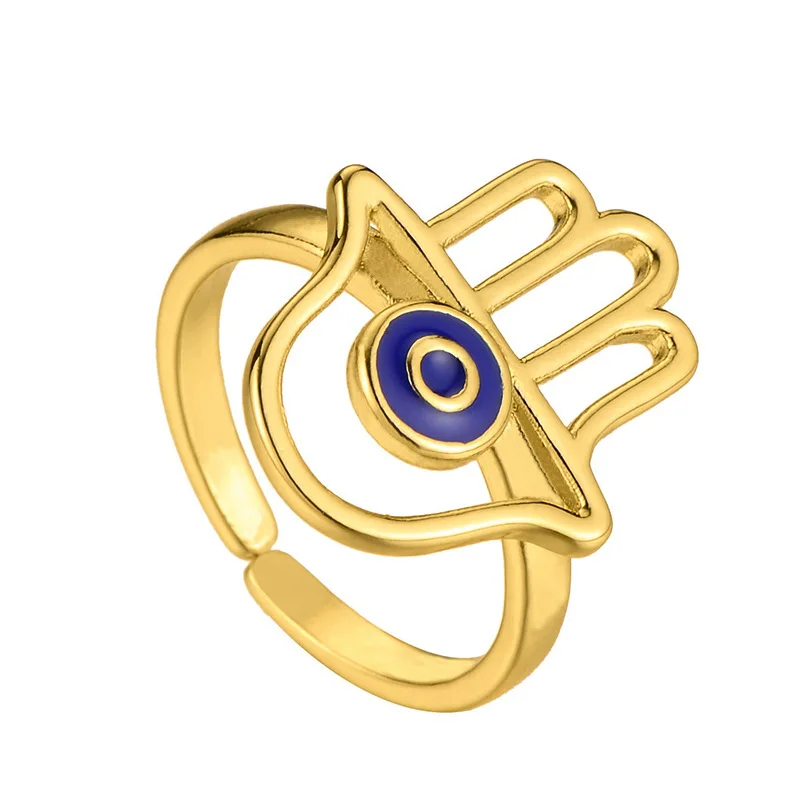 Bohemian Vintage Copper Gilt Ring Turkish Evil Eye Palm Sculpt Ring Personality Couple Open Ring Ring Ring Woman
Bohemian Vintage Copper Gilt Ring Turkish Evil Eye Palm Sculpt Ring Personality Couple Open Ring Ring Ring Woman