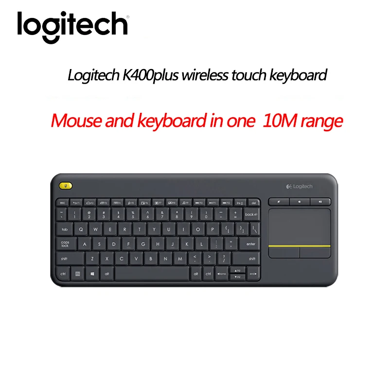 Беспроводная сенсорная клавиатура Logitech K400 PLUS 99 с тачпадом 2,4 ГГц, унифицирующий приемник, для ПК, ноутбука, Android
Беспроводная сенсорная клавиатура Logitech K400 PLUS 99 с тачпадом 2,4 ГГц, унифицирующий приемник, для ПК, ноутбука, Android