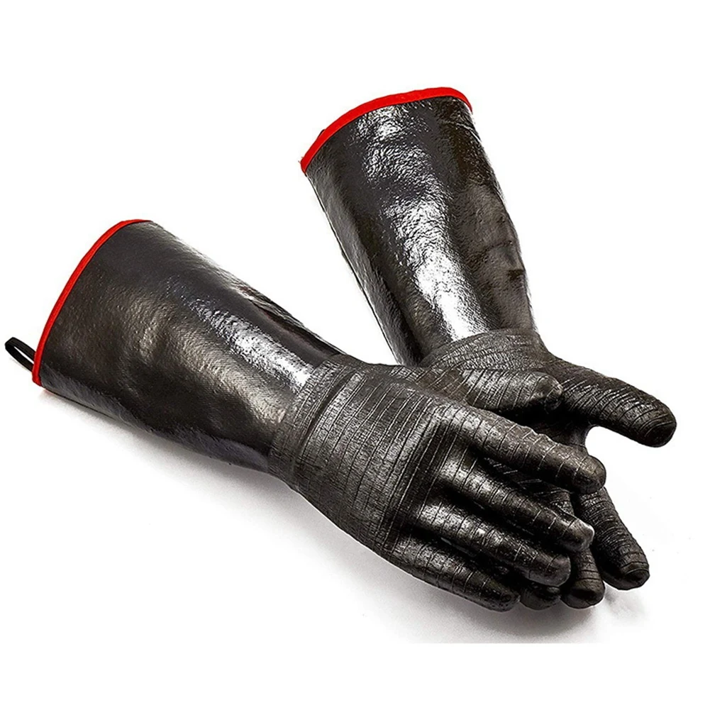 BBQ Gloves - Grill Cooking Barbecue Gloves for Handling Heat Food Right on Your Fryer Grill or Oven. Waterproof Heat Resistan
BBQ Gloves - Grill Cooking Barbecue Gloves for Handling Heat Food Right on Your Fryer Grill or Oven. Waterproof Heat Resistan
