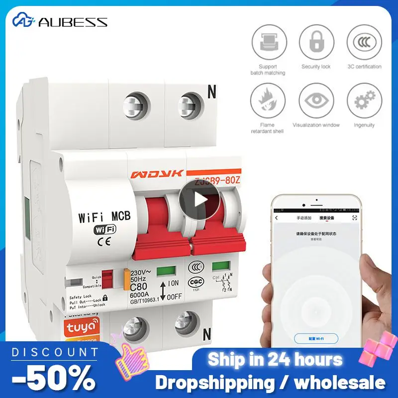 1/2/3PCS WIFI Tuya Smart Circuit Breaker 10A-125A 2P IoT Air Switch protection Smart Life APP Control Work With Amazon Alexa
1/2/3PCS WIFI Tuya Smart Circuit Breaker 10A-125A 2P IoT Air Switch protection Smart Life APP Control Work With Amazon Alexa