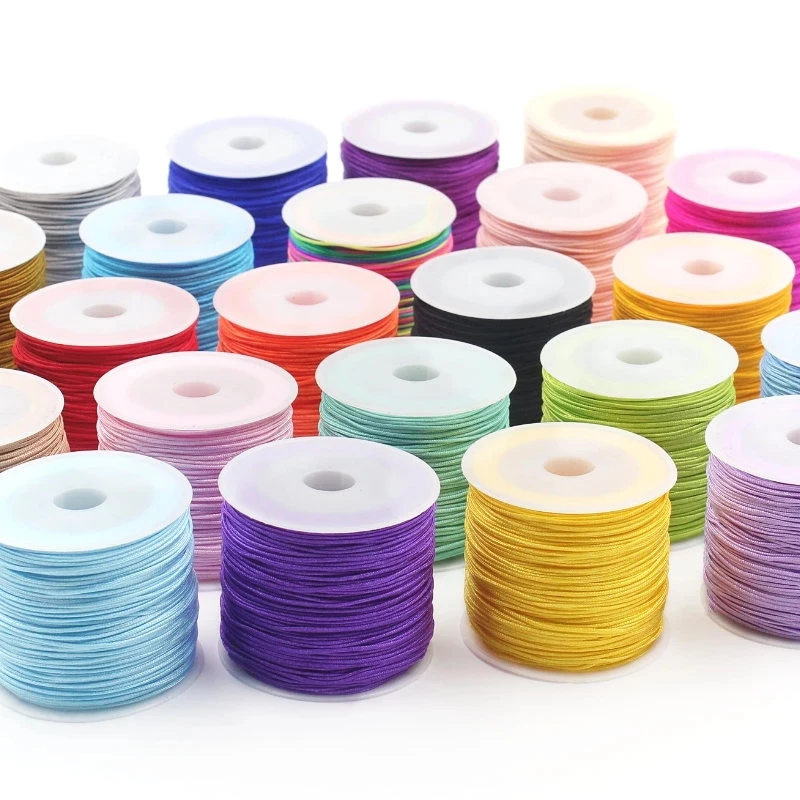 60Meter/Roll Polyester Nylon Cords/String DIY Bead Clothing Crafts Bracelet Necklace Accessories Handmade Decorative Thread
60Meter/Roll Polyester Nylon Cords/String DIY Bead Clothing Crafts Bracelet Necklace Accessories Handmade Decorative Thread