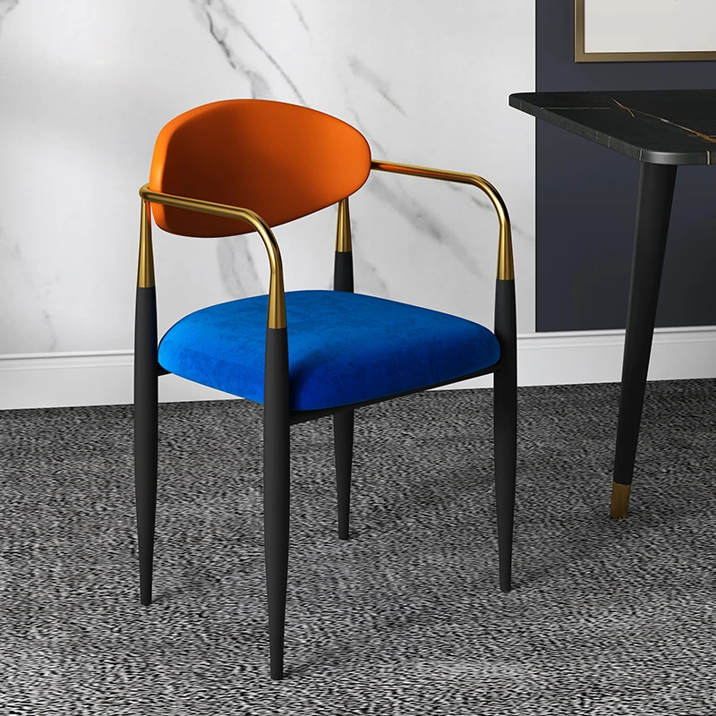 

Современный подлокотник, обеденный стул для макияжа, интерьерные металлические стулья Regale, удобные дизайнерские стулья, мебель для спальни