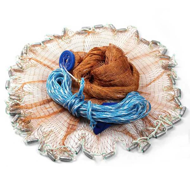 3.0M Fishing Net USA Style Hand Throwing Net With Sinker,Catch Fish Net Fishing Net Fishing Net
3.0M Fishing Net USA Style Hand Throwing Net With Sinker,Catch Fish Net Fishing Net Fishing Net