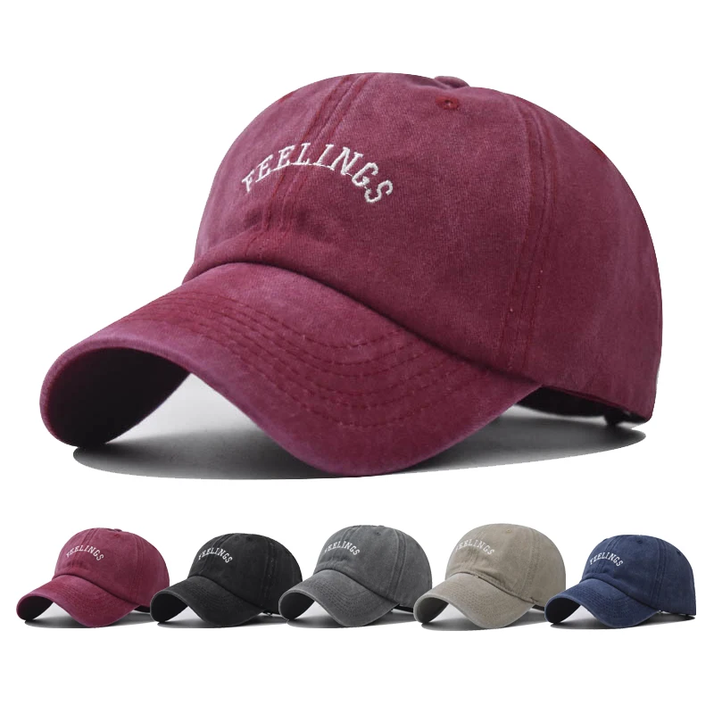 Baseball Cap Snapback Hat Pure color baseball cap Feelings letter Water washing cap Spring Autumn Cap Hip Hop Fitted Cap
Baseball Cap Snapback Hat Pure color baseball cap Feelings letter Water washing cap Spring Autumn Cap Hip Hop Fitted Cap