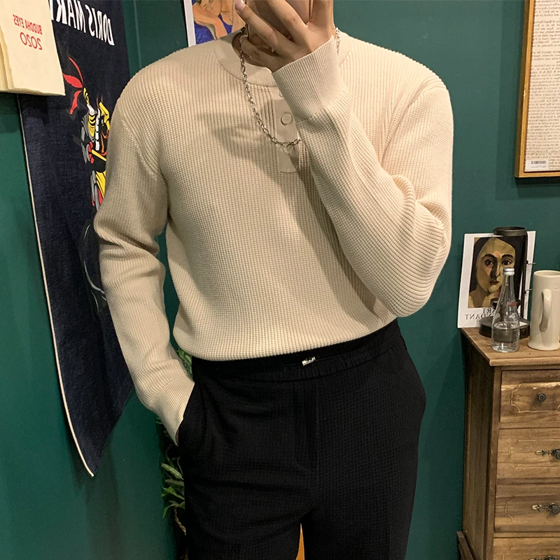 2022 Men Autumn Winter New Solid Color Sweater Tops Male Thick Warm Casual Jumpers Men Round Neck Knitted Pullover Tops C275
2022 Men Autumn Winter New Solid Color Sweater Tops Male Thick Warm Casual Jumpers Men Round Neck Knitted Pullover Tops C275