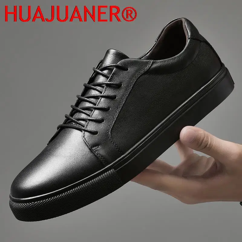 Men's Genuine Leather Black Sneakers Men Casual Summer Autumn Shoes Man Fashion New Arrival Handmade Outdoor Leisure Walk Flats
Men's Genuine Leather Black Sneakers Men Casual Summer Autumn Shoes Man Fashion New Arrival Handmade Outdoor Leisure Walk Flats