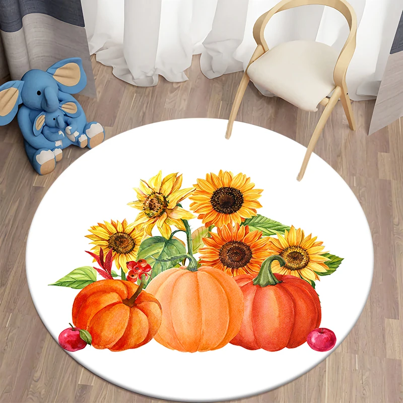 Fall Autumn round carpet floor mat living room children's room decor carpet polyester carpet doormat Play area cute rug
Fall Autumn round carpet floor mat living room children's room decor carpet polyester carpet doormat Play area cute rug