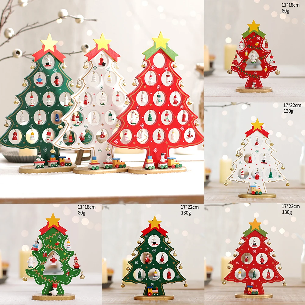 Mini Wooden Christmas Tree With Pendant For Home Merry Party Desktop Decoration Gift For Children Xmas Festive Ornaments
Mini Wooden Christmas Tree With Pendant For Home Merry Party Desktop Decoration Gift For Children Xmas Festive Ornaments