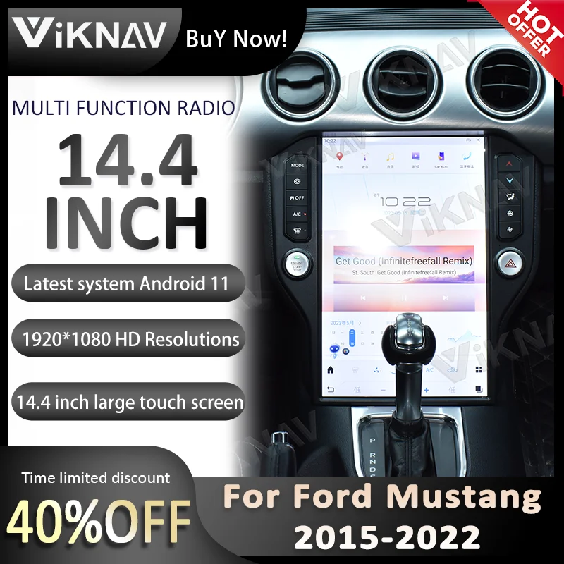 Автомагнитола на Android 11 с GPS-навигацией для Ford Mustang 2015-2022, 128 ГБ, CIC DVD, мультимедийный плеер с экраном 2din
Автомагнитола на Android 11 с GPS-навигацией для Ford Mustang 2015-2022, 128 ГБ, CIC DVD, мультимедийный плеер с экраном 2din
