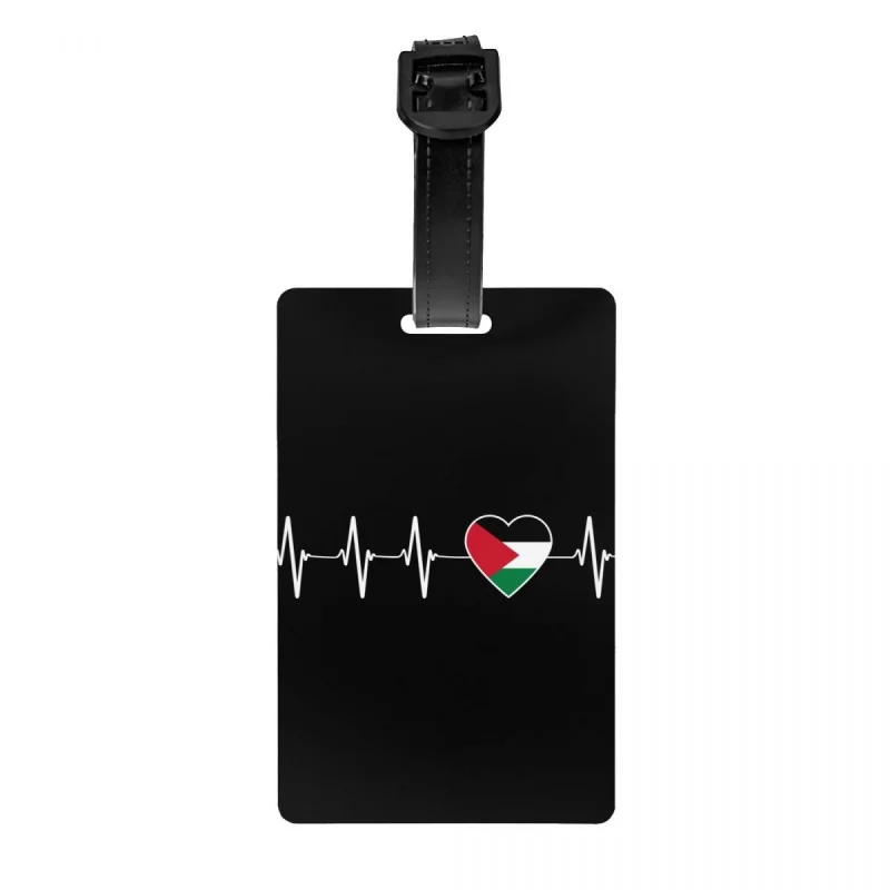 Palestinian Heartbeat Palestine Flag Luggage Tag With Name Card Patriotic Pride Cover ID Label for Travel Bag Suitcase
Palestinian Heartbeat Palestine Flag Luggage Tag With Name Card Patriotic Pride Cover ID Label for Travel Bag Suitcase
