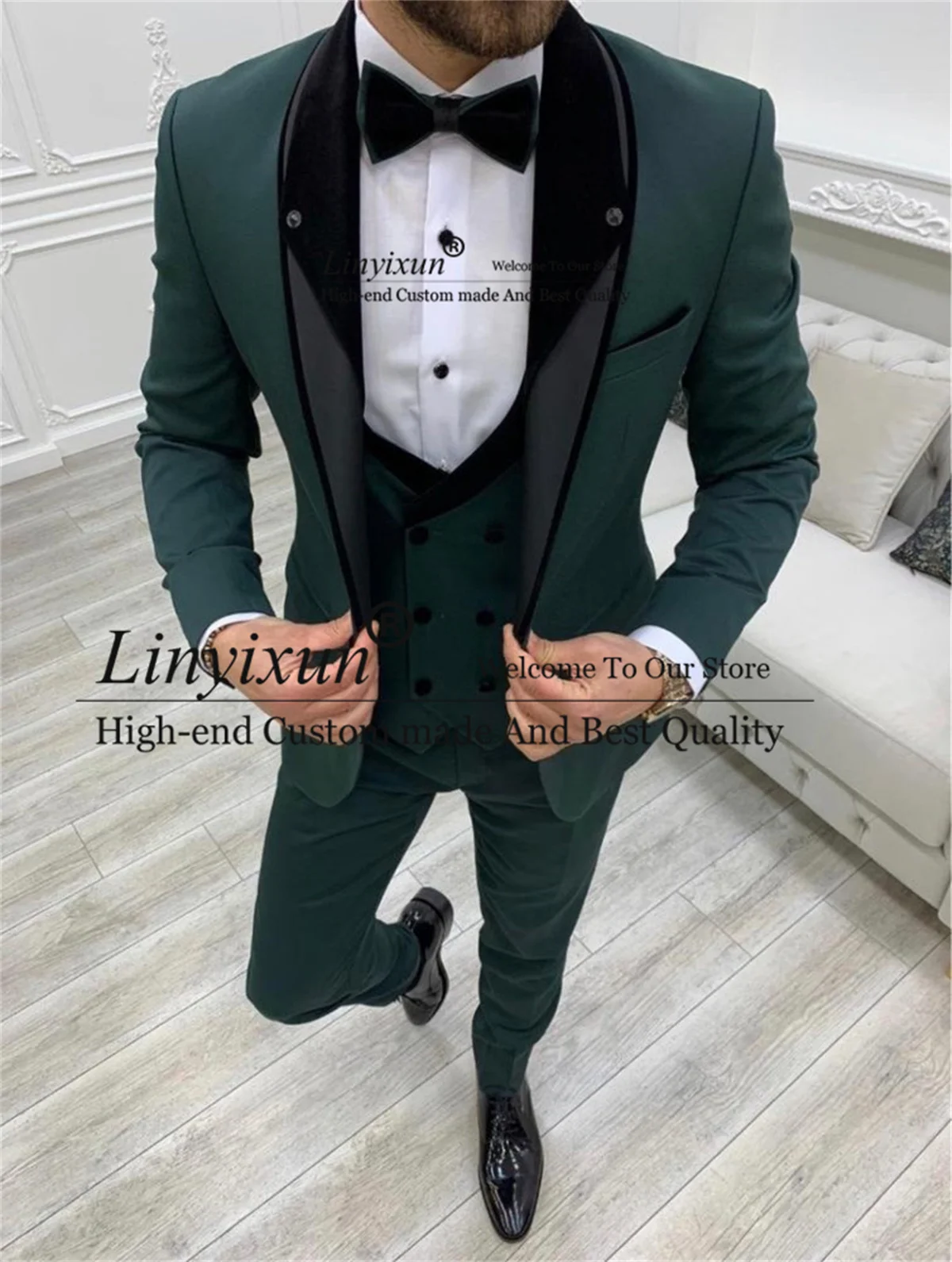 Green Men's Wedding Suits 3 Pieces Sets Groom Tuxedos Slim Fit Business Male Prom Blazer Slim Fit Groomsmen Costume Homme
Green Men's Wedding Suits 3 Pieces Sets Groom Tuxedos Slim Fit Business Male Prom Blazer Slim Fit Groomsmen Costume Homme