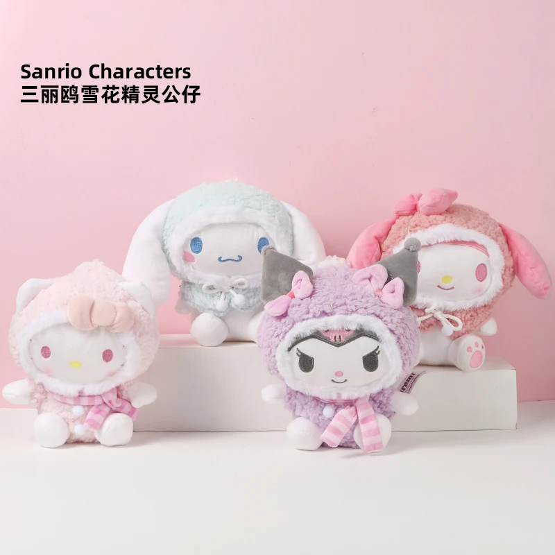 Sanrio Series Cute Kuromi Cinnamoroll Snowflake Elf Cute Snowman Doll Cartoon Animation Kawaii Plush Doll Birthday Gift
Sanrio Series Cute Kuromi Cinnamoroll Snowflake Elf Cute Snowman Doll Cartoon Animation Kawaii Plush Doll Birthday Gift