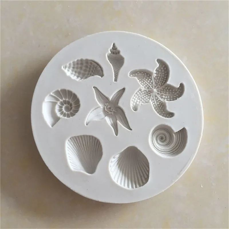 DIY Marine Life Lovely Shell Starfish Conch Silicone Chocolate Mold Kitchen Fondant Cake Decorating Tools Clay Resin Art Tools
DIY Marine Life Lovely Shell Starfish Conch Silicone Chocolate Mold Kitchen Fondant Cake Decorating Tools Clay Resin Art Tools