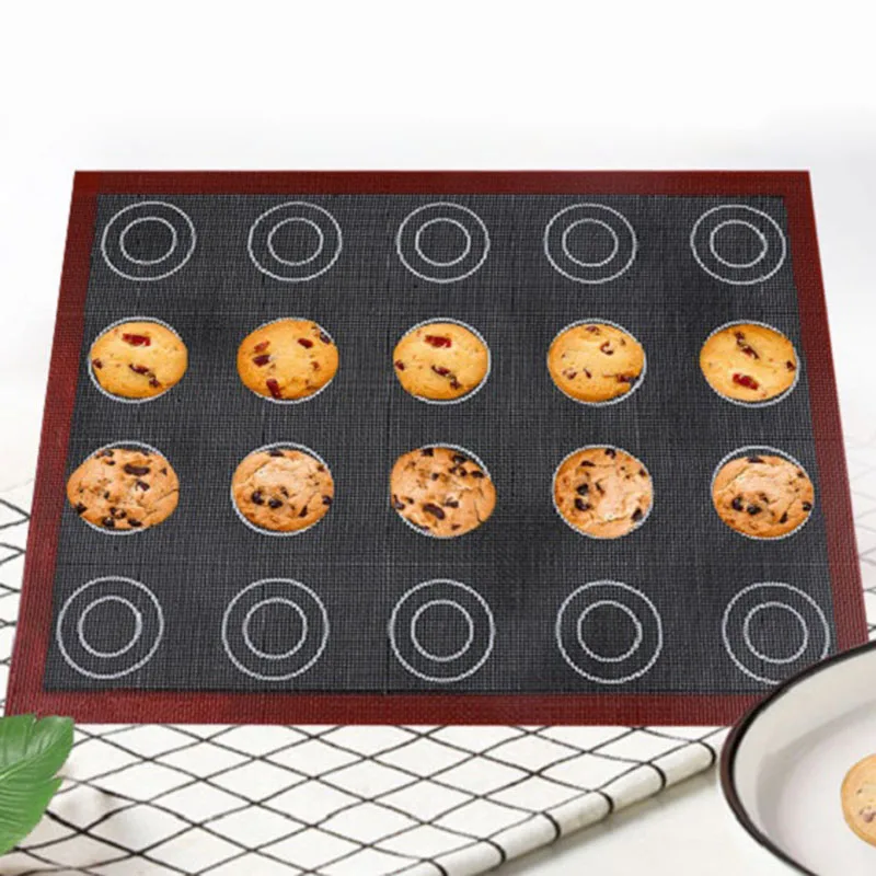

Double Sided Printing Baking Mat Bakeware Silicone Cake Oven Non Stick 30x40cm Pastry Accessory Perforated Pastry Mat