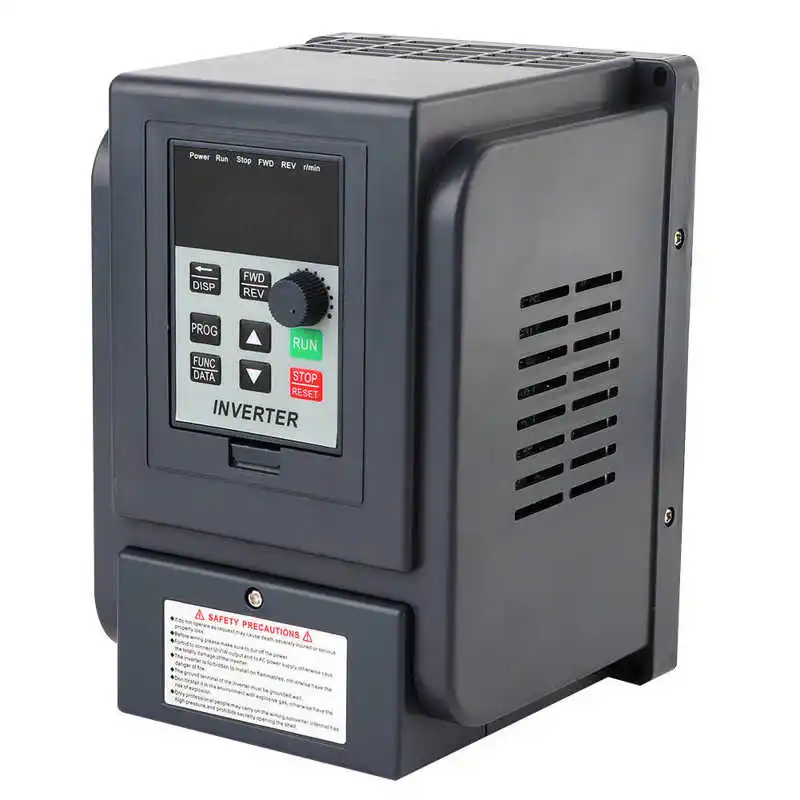 1-Phase Inverter 220V Input 3-Phase 380V Output 1.5KW VFD Variable Frequency Inverter Speed Controller frequency
1-Phase Inverter 220V Input 3-Phase 380V Output 1.5KW VFD Variable Frequency Inverter Speed Controller frequency
