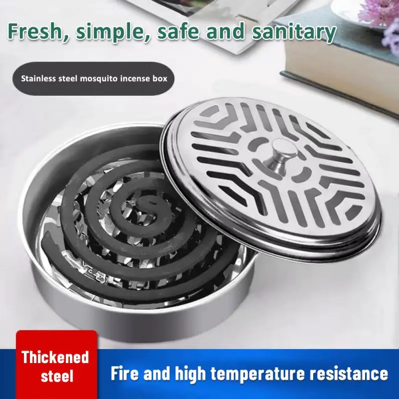 Portable Mosquito Coil Tray Summer Anti-mosquito Supplies Coils Holder Metal Insect Repellent Tray Frame Stainless Steel Round
Portable Mosquito Coil Tray Summer Anti-mosquito Supplies Coils Holder Metal Insect Repellent Tray Frame Stainless Steel Round