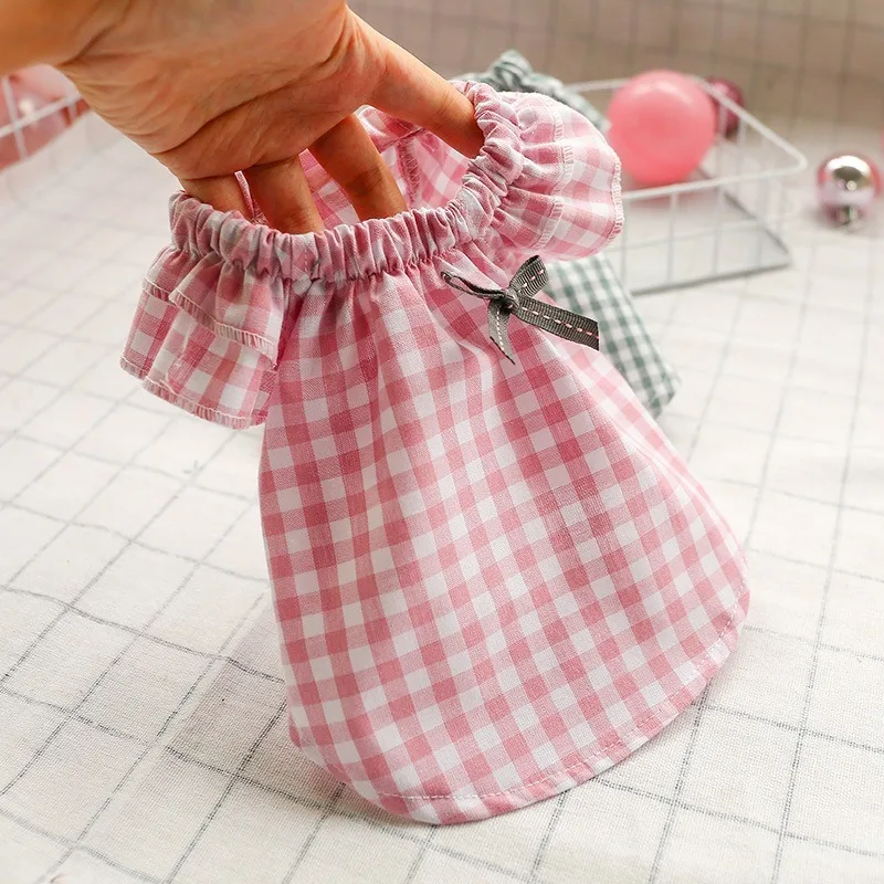 Teddy Dog Clothes New Summer Clothes Pet Supplies Clothing Plaid Cat Long Robe Spring and Autumn Dog Clothes for Small Dogs
Teddy Dog Clothes New Summer Clothes Pet Supplies Clothing Plaid Cat Long Robe Spring and Autumn Dog Clothes for Small Dogs