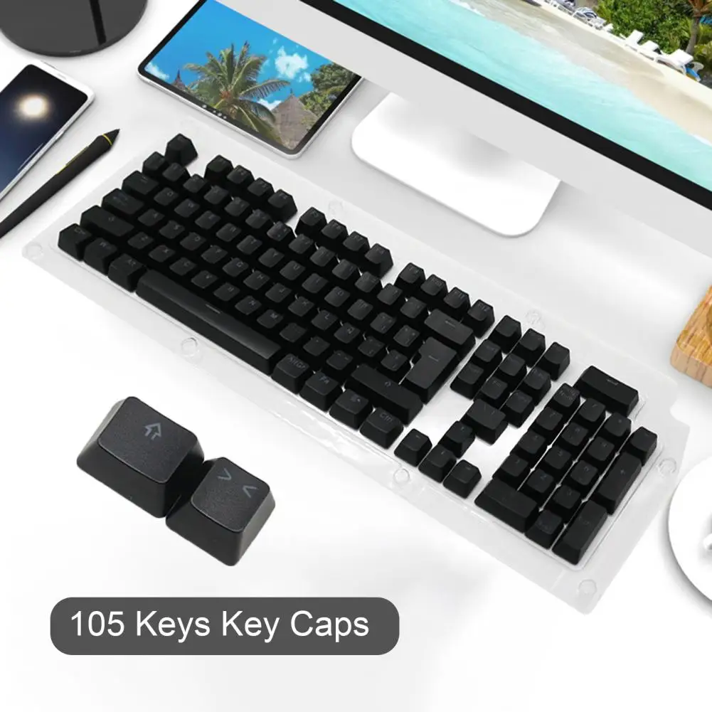 Clear Character 105 Keys Stylish Spanish Mechanical Keyboard Keycaps Solid Keyboard Caps Wear-resistant for Office
Clear Character 105 Keys Stylish Spanish Mechanical Keyboard Keycaps Solid Keyboard Caps Wear-resistant for Office