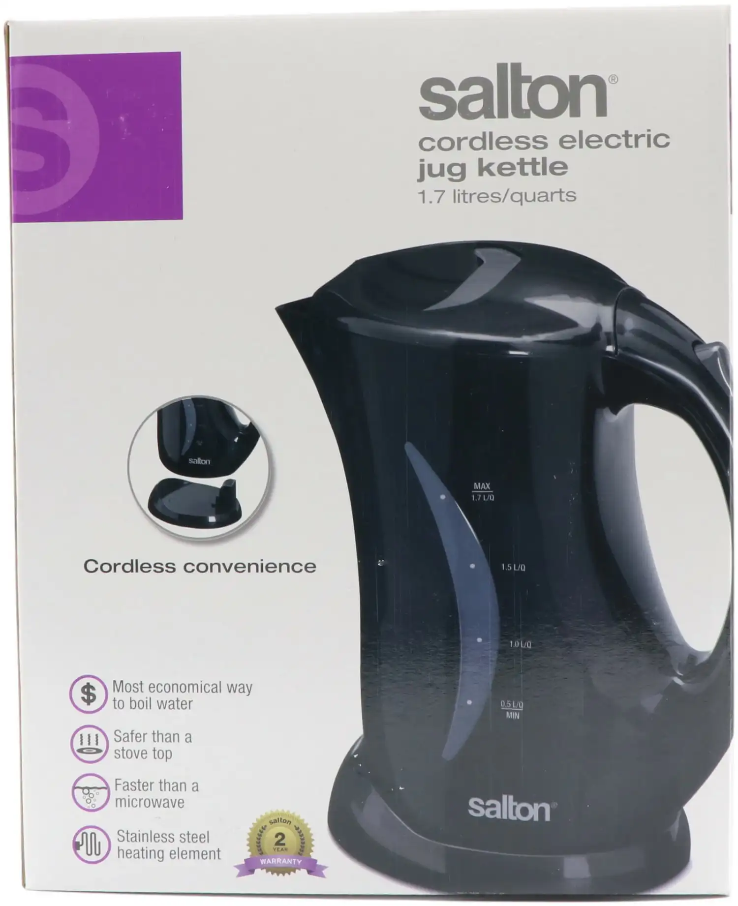 Cordless Jug Kettle 1.7 Liter, JK1199, Black portable water boiler Teapot For Home
Cordless Jug Kettle 1.7 Liter, JK1199, Black portable water boiler Teapot For Home