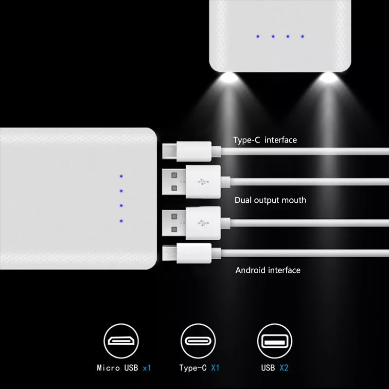 Power Bank 10*18650 Battery Holder Battery Box Micro Type C Dual USB Ports Mobile Phone Charger 18650 Powerbank Case
Power Bank 10*18650 Battery Holder Battery Box Micro Type C Dual USB Ports Mobile Phone Charger 18650 Powerbank Case