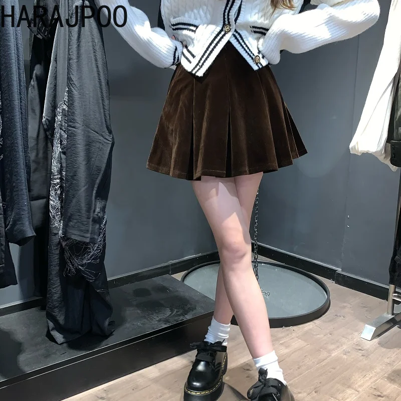 Женская плиссированная юбка Harajpoo с высокой талией, бархатная пышная мини-юбка Y2k в стиле Харадзюку на молнии, Милая Черная Повседневная модн...
Женская плиссированная юбка Harajpoo с высокой талией, бархатная пышная мини-юбка Y2k в стиле Харадзюку на молнии, Милая Черная Повседневная модн...