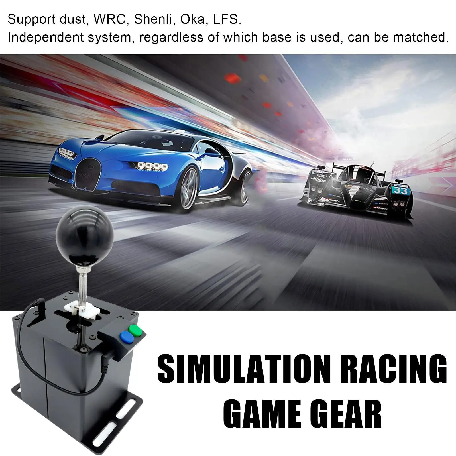 

Simulation Game H Gears for Logitech G29 G25 G27 G920 G923 T300RS/GT Tmx Pro For ETS2 Simracing PC USB With Sequence 6+r