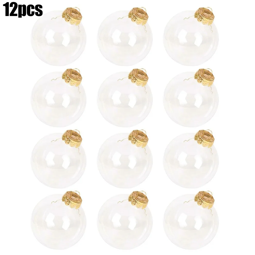 12pcs Christmas Decoration Clear Plastic Balls Baubles Fillable Christmas Tree Ornaments Xmas Pendant Decoración Hogar
12pcs Christmas Decoration Clear Plastic Balls Baubles Fillable Christmas Tree Ornaments Xmas Pendant Decoración Hogar