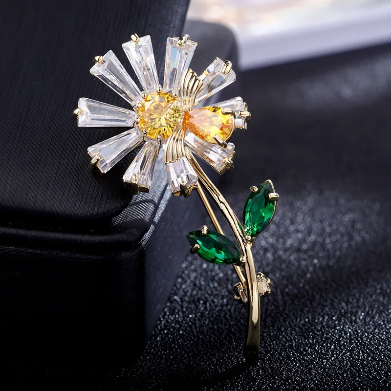 Fashion daisy flower brooch brooch clothing accessories pin sweater button collar pin coat cardigan Badge
Fashion daisy flower brooch brooch clothing accessories pin sweater button collar pin coat cardigan Badge