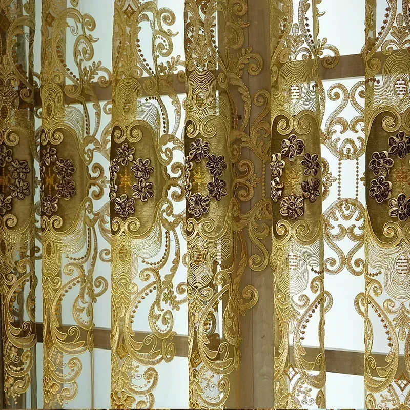 Шторы JESSANS коричневые золотые вышитые из полиэстера
Шторы JESSANS коричневые золотые вышитые из полиэстера