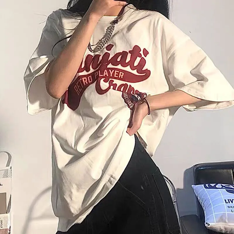 Letter Oversized T-shirts Women Half Sleeve T Shirt Summer Loose Korean Fashion Graphic Tshirt Harajuku Y2k 2022 Tops Tees New
Letter Oversized T-shirts Women Half Sleeve T Shirt Summer Loose Korean Fashion Graphic Tshirt Harajuku Y2k 2022 Tops Tees New