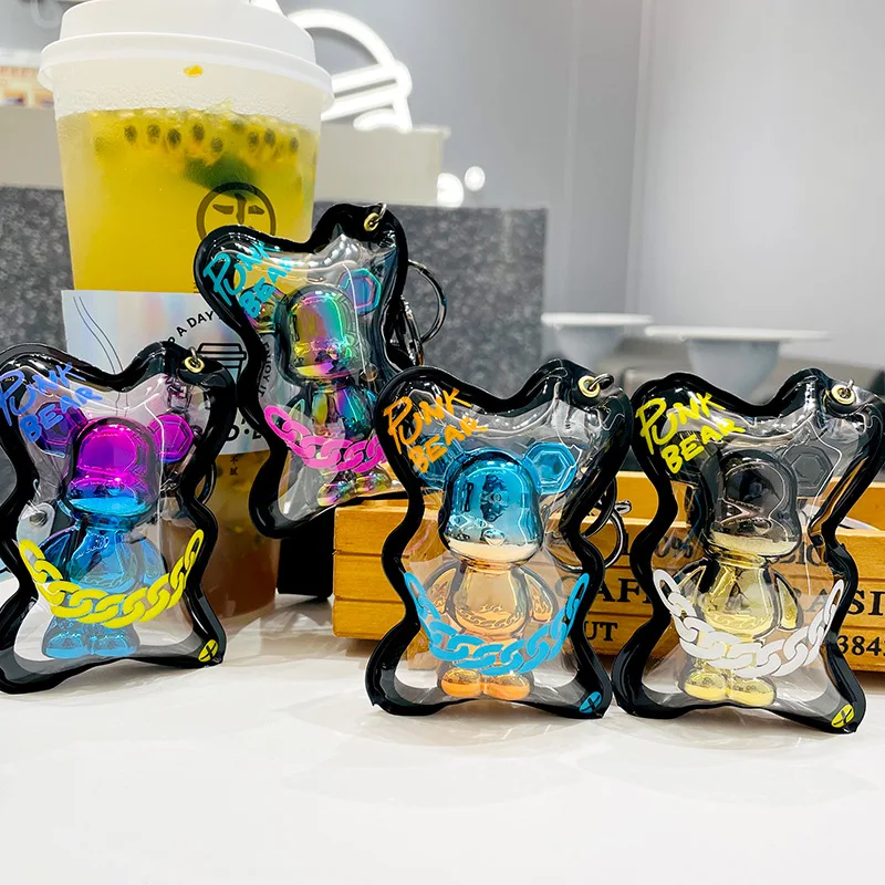 Trendy cool personality pendant colorful series cartoon fashion bear bag car key chain pendant
Trendy cool personality pendant colorful series cartoon fashion bear bag car key chain pendant