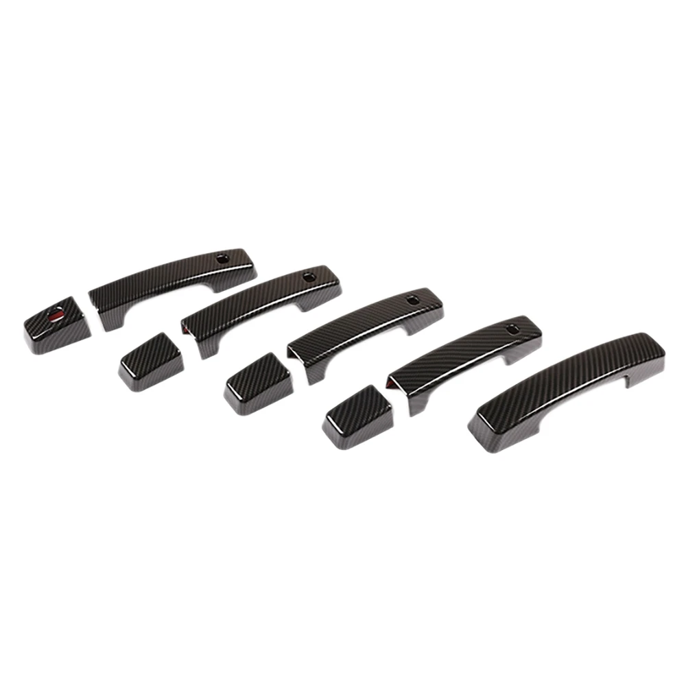 8Pcs Outer Door Handle Carbon Fiber Texture ABS Decorative Board for 2020-2021 Land Rover Defender 
8Pcs Outer Door Handle Carbon Fiber Texture ABS Decorative Board for 2020-2021 Land Rover Defender
