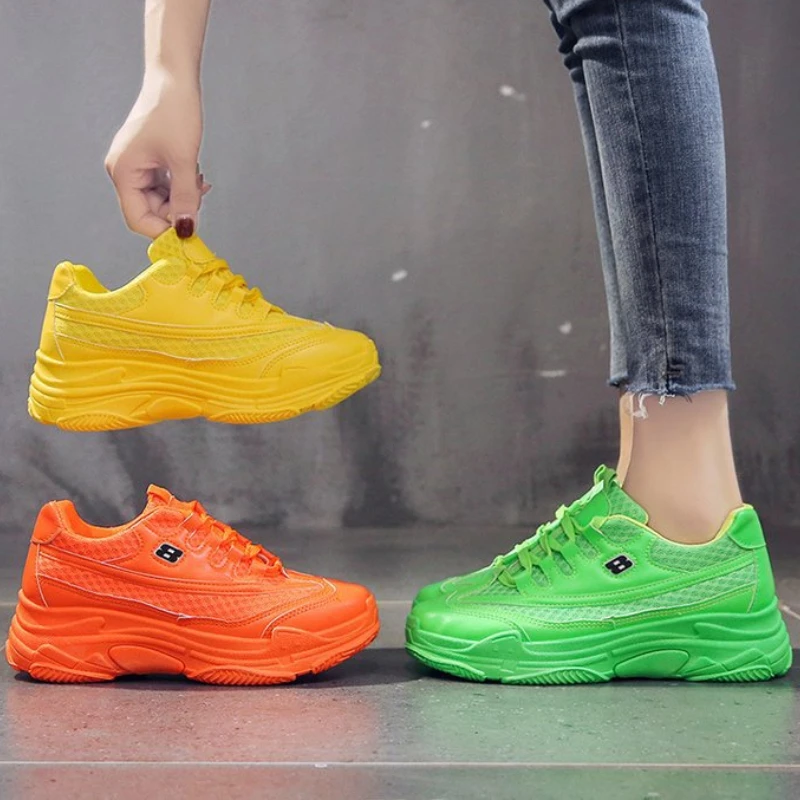 Solid Color Running Shoes for Women Autumn Korean Style Breathable Mesh Casual Round Head Lace-up Trainers Zapatos Para Mujer
Solid Color Running Shoes for Women Autumn Korean Style Breathable Mesh Casual Round Head Lace-up Trainers Zapatos Para Mujer