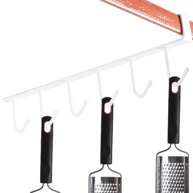 Iron 6 Hooks Storage Shelf Kitchen Cabinet Hook Rack Under Cabinet Mug Hooks No Drill Under Cabinet Coffee Mug Holder Nail Free
Iron 6 Hooks Storage Shelf Kitchen Cabinet Hook Rack Under Cabinet Mug Hooks No Drill Under Cabinet Coffee Mug Holder Nail Free