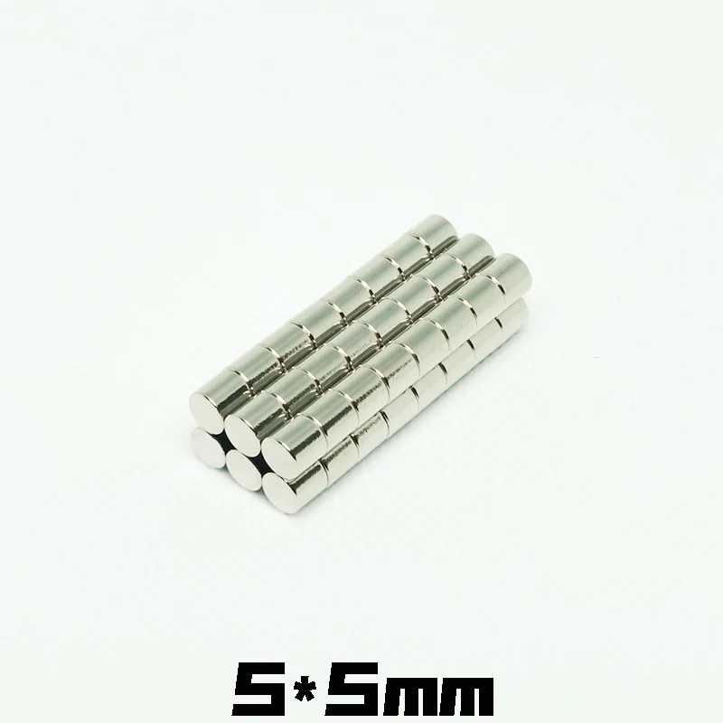 20-1000pcs/lot 5*5mm Neodymium Magnet NdFeB Round Super Powerful Strong Permanent Magnetic imanes Dis
20-1000pcs/lot 5*5mm Neodymium Magnet NdFeB Round Super Powerful Strong Permanent Magnetic imanes Dis