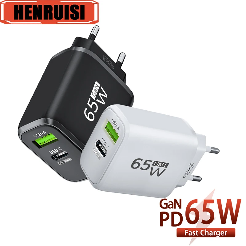 PD 65W GaN Charger USB Type C Quick Charge 3.0 Fast Charging Mobile Phone Adapter For iPhone 15 14 Samsung Xiaomi Huawei Macbook
PD 65W GaN Charger USB Type C Quick Charge 3.0 Fast Charging Mobile Phone Adapter For iPhone 15 14 Samsung Xiaomi Huawei Macbook
