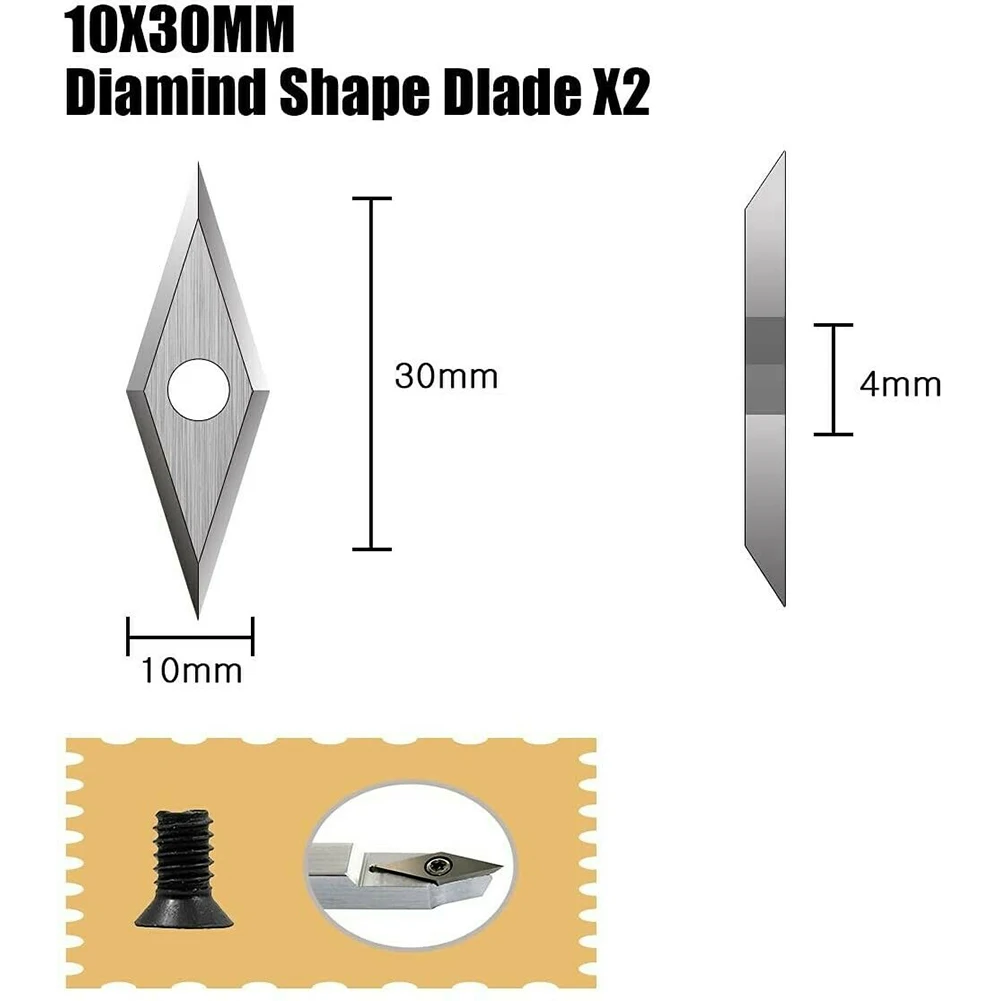 8Pcs Tungsten Carbide Cutters Metric Insert Set Square Diamond Shape For Wood Lathe Turning Tools Carpenters Woodworking DIY
8Pcs Tungsten Carbide Cutters Metric Insert Set Square Diamond Shape For Wood Lathe Turning Tools Carpenters Woodworking DIY